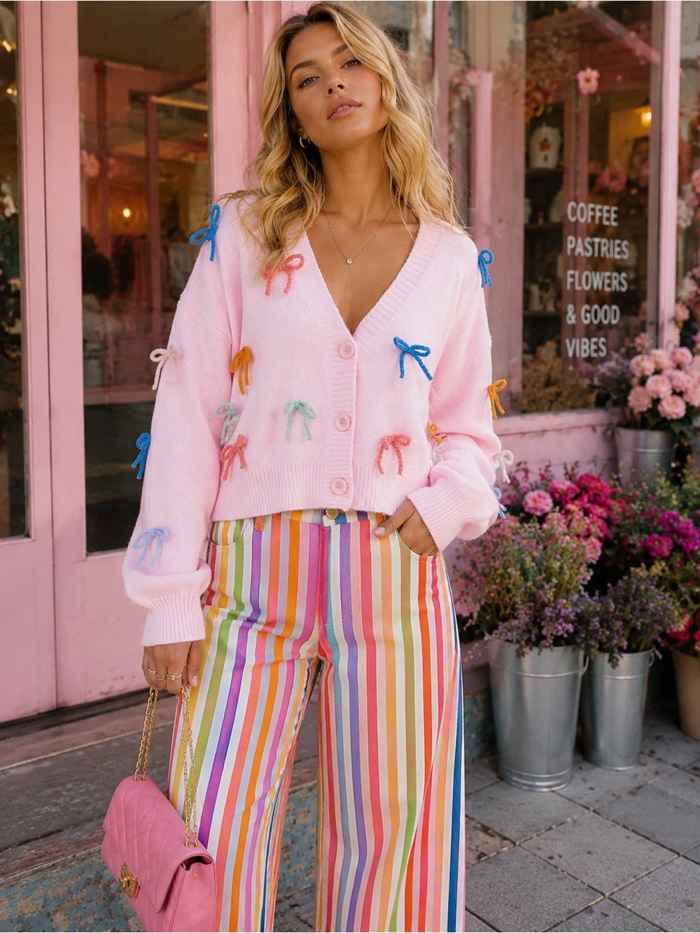 CLOUD TEN | Bow Boulevard Cardigan